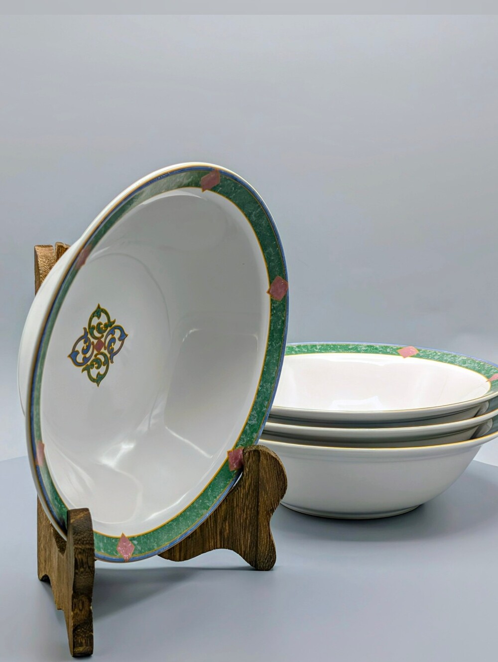 Vintage Pfaltzgraff "Amalfi Mediterranean" Bowls - Set of 4 - Picture 3 of 6